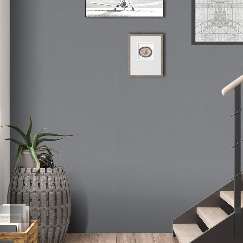 Mecpar 15.7" x 118" Solid Grey Wallpaper Grey Contact Paper Self-Adhesive Grey Peel and Stick Wallpaper Matte Grey Textured Vinyl Film Removable Thicken Paper for Wall Countertop Cabinet Wardrobe - Image 4